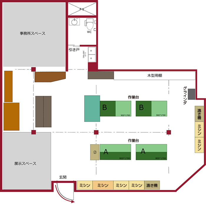 工房レイアウト